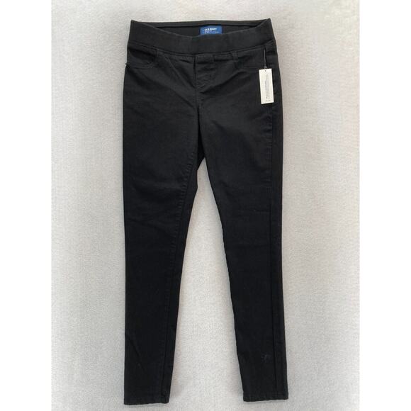 Old Navy Denim - Old Navy Rockstar Jeans Women's 6P Black Stretch‎ Denim Pull On Skinny Ankle NWT